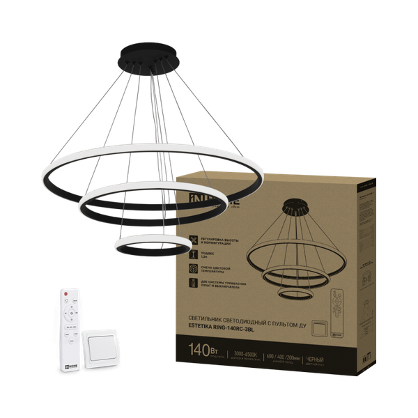 Люстра INhome Estetika Ring-140RC-3BL / 4690612062471