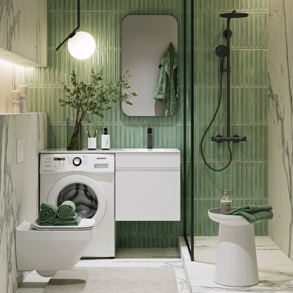 Тумба под умывальник Aqwella под стиральную машину Duet DU01051 - фото