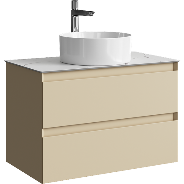 Тумба под умывальник Aqwella Geometria GE01082MD+STG814X476MW - фото