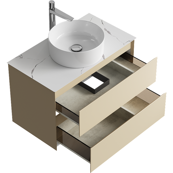 Тумба под умывальник Aqwella Geometria GE01082MD+STG814X476MW