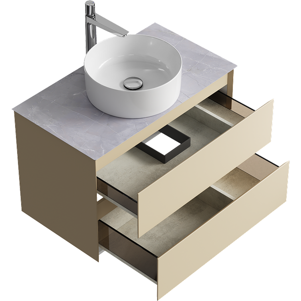 Тумба под умывальник Aqwella Geometria GE01082MD+STG814X476GS