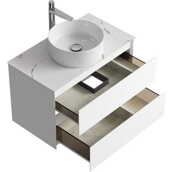 Тумба под умывальник Aqwella Geometria GE01082WM+STG814X476MW