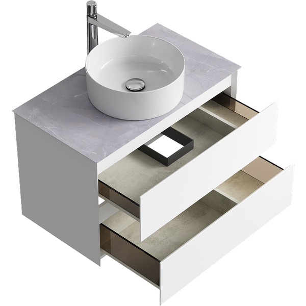 Тумба под умывальник Aqwella Geometria GE01082WM+STG814X476GS