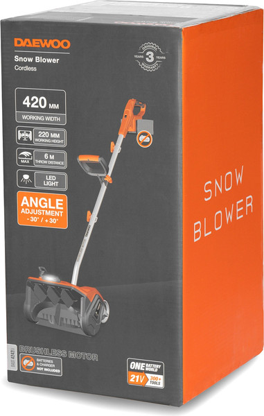 Снегоуборщик аккумуляторный Daewoo Power DAST 4242Li