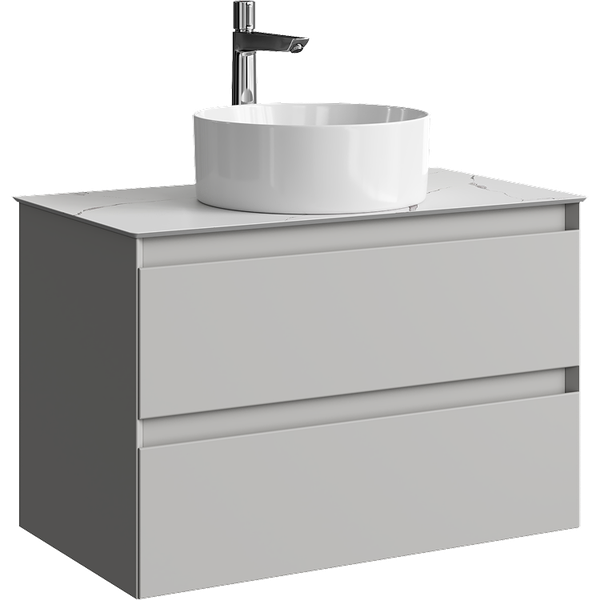 Тумба под умывальник Aqwella Geometria GE01082ST+STG814X476MW - фото