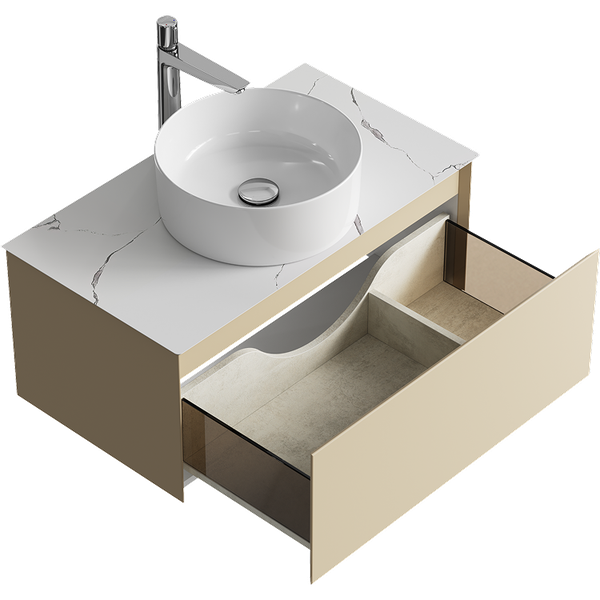 Тумба под умывальник Aqwella Geometria GE01081MD+STG814X476MW
