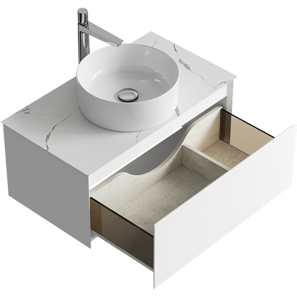 Тумба под умывальник Aqwella Geometria GE01081WM+STG814X476MW