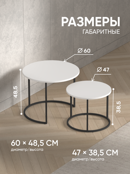 Комплект журнальных столиков Кортекс-мебель Кайзер-01