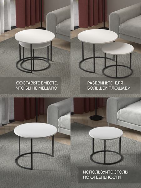 Комплект журнальных столиков Кортекс-мебель Кайзер-01