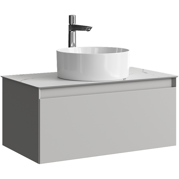 Тумба под умывальник Aqwella Geometria GE01081ST+STG814X476MW - фото