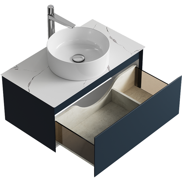 Тумба под умывальник Aqwella Geometria GE01081GRM+STG814X476MW