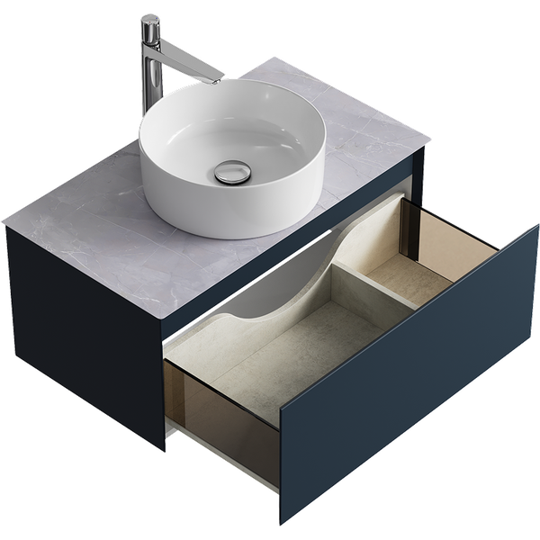 Тумба под умывальник Aqwella Geometria GE01081GRM+STG814X476GS