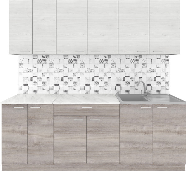 Кухонный гарнитур Агута Альфа 2.2 без столешницы - фото