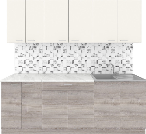 Кухонный гарнитур Агута Альфа 2.2 без столешницы - фото