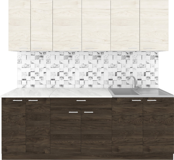 Кухонный гарнитур Агута Альфа 2.2 без столешницы - фото