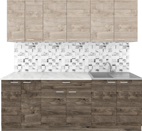 Кухонный гарнитур Агута Альфа 2.2 без столешницы - фото