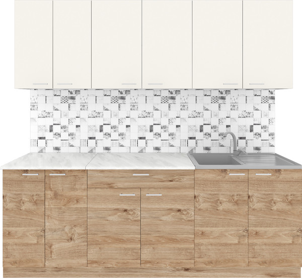 Кухонный гарнитур Агута Альфа 2.2 без столешницы - фото