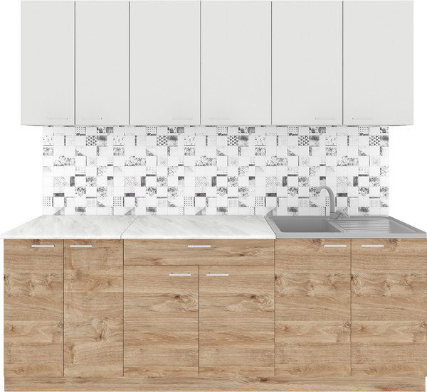 Кухонный гарнитур Агута Альфа 2.2 без столешницы - фото