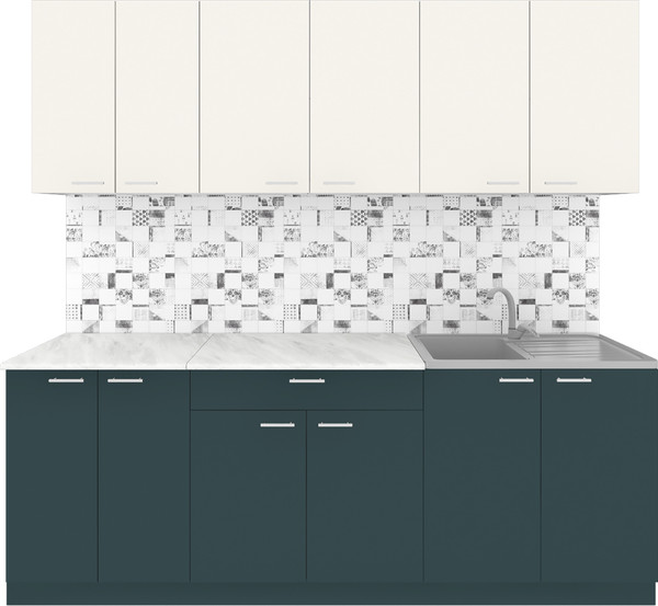 Кухонный гарнитур Агута Альфа 2.2 без столешницы - фото