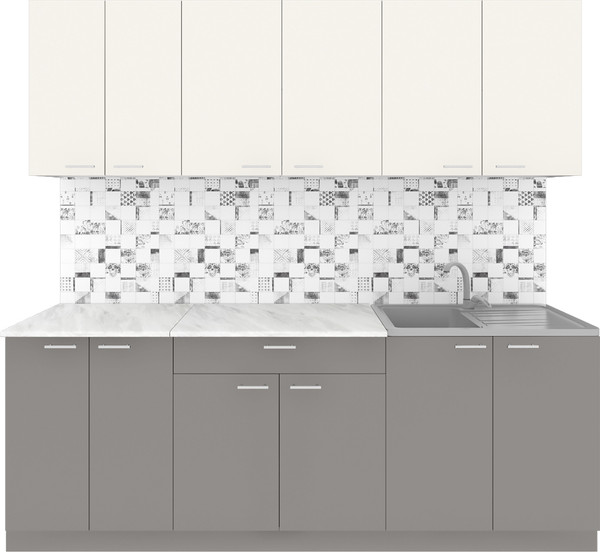 Кухонный гарнитур Агута Альфа 2.2 без столешницы - фото