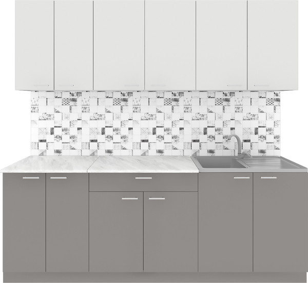 Кухонный гарнитур Агута Альфа 2.2 без столешницы - фото