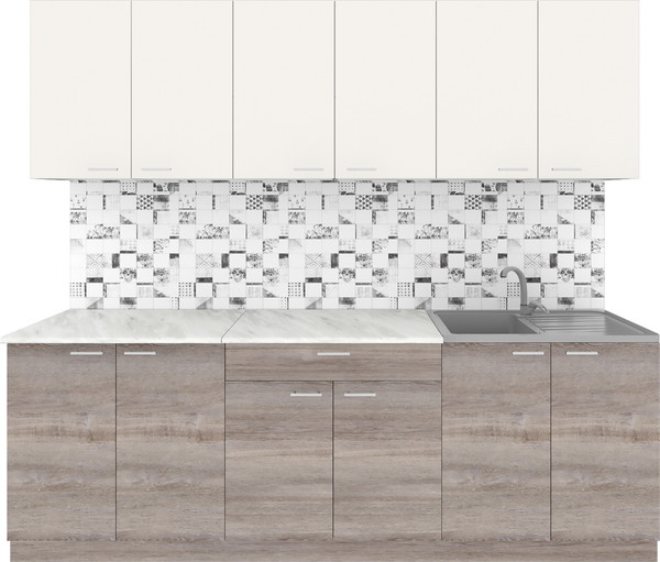 Кухонный гарнитур Агута Альфа 2.4 без столешницы - фото