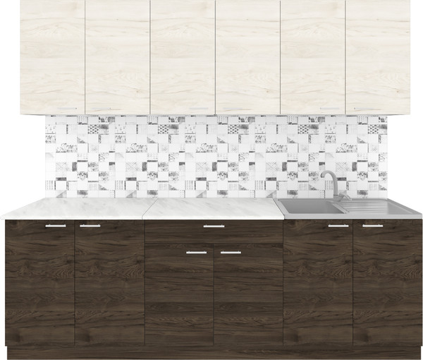 Кухонный гарнитур Агута Альфа 2.4 без столешницы - фото