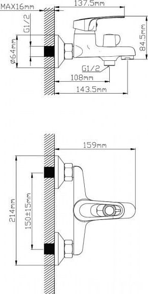 Смеситель Wisent WP30444