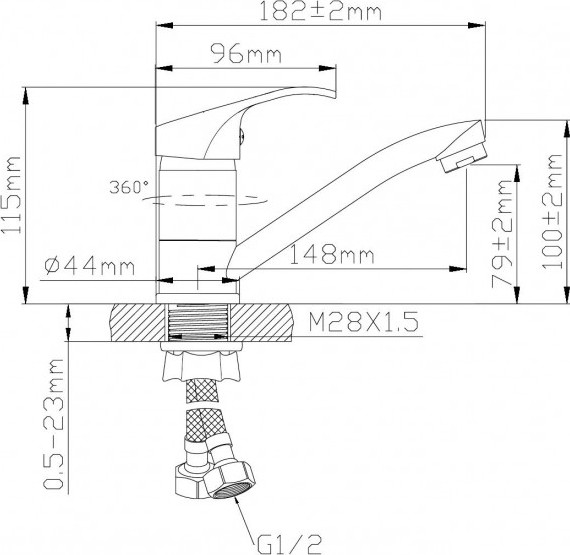 Смеситель Wisent WP45444-2