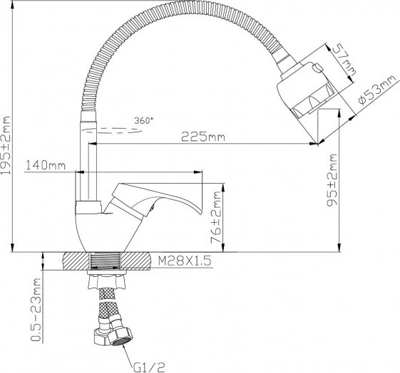 Смеситель Wisent WP53444