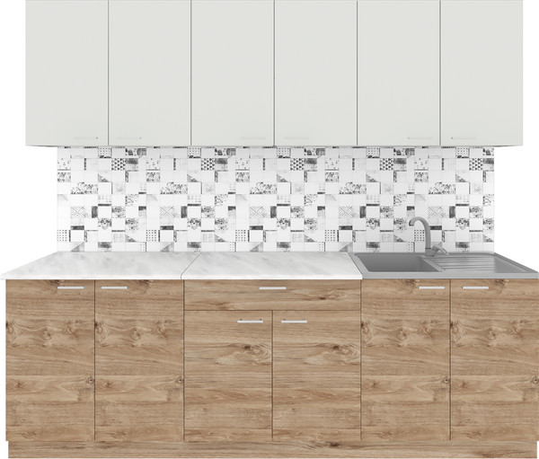 Кухонный гарнитур Агута Альфа 2.4 без столешницы - фото