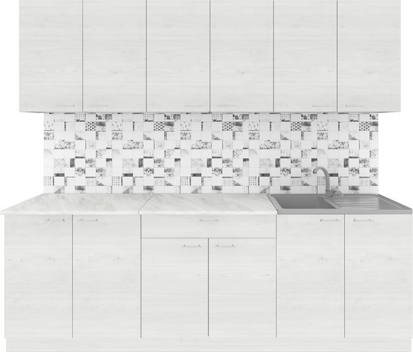 Кухонный гарнитур Агута Альфа 2.4 без столешницы - фото