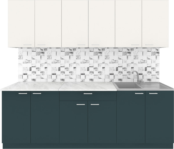 Кухонный гарнитур Агута Альфа 2.4 без столешницы - фото