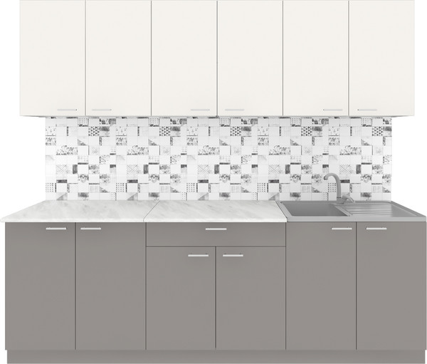 Кухонный гарнитур Агута Альфа 2.4 без столешницы - фото