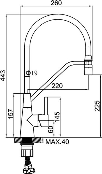 Смеситель Ledeme L4397-3