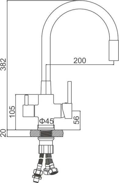 Смеситель Ledeme L74255Y-3