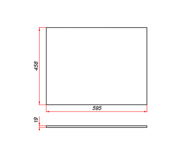 Столешница для тумбы в ванную ЗОВ M19W60