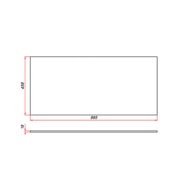 Столешница для тумбы в ванную ЗОВ M19W100