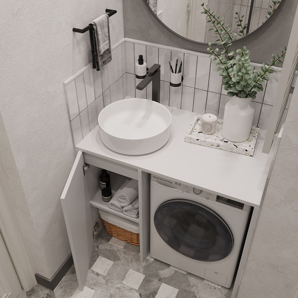 Тумба под умывальник ЗОВ Стамбул Премиум 100 / S100LWP0LWPWMD