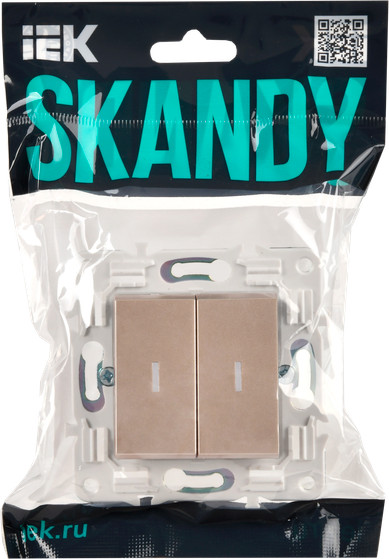 Выключатель IEK Skandy SK-V22-1-10-K98