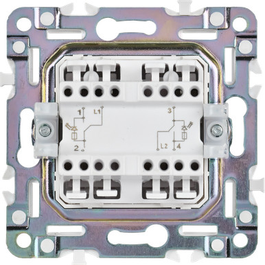 Выключатель IEK Skandy SK-V22-1-10-K03