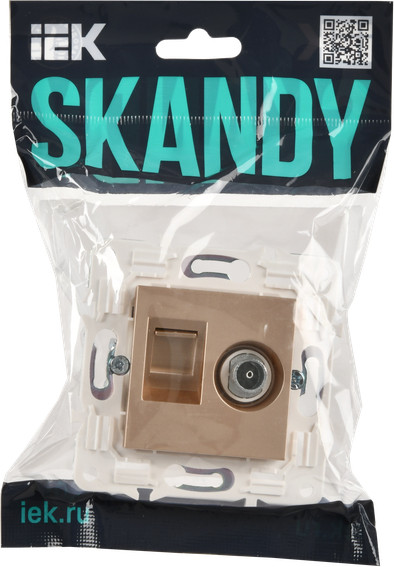 Розетка IEK Skandy SK-AK20-1-K98