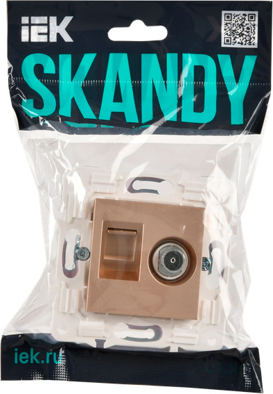 Розетка IEK Skandy SK-AK20-2-K98
