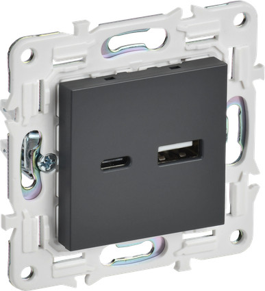 Розетка IEK Skandy SK-U22-D31-K48 - фото