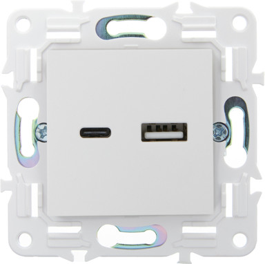 Розетка IEK Skandy SK-U22-D31-K01