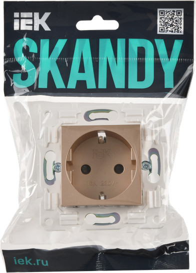 Розетка IEK Skandy SK-R14-16-1-K98