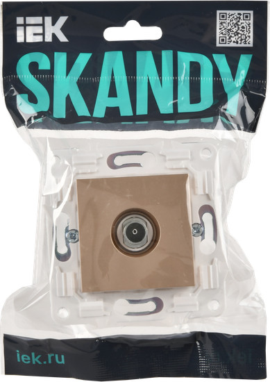 Розетка IEK Skandy SK-A10-O-K98