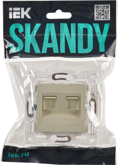 Розетка IEK Skandy SK-K20-1-K10