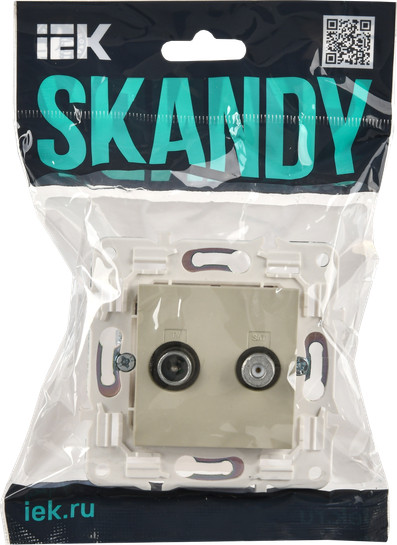 Розетка IEK Skandy SK-AF20-O-K10
