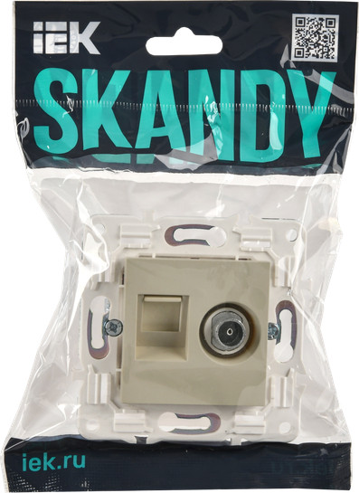 Розетка IEK Skandy SK-AK20-1-K10